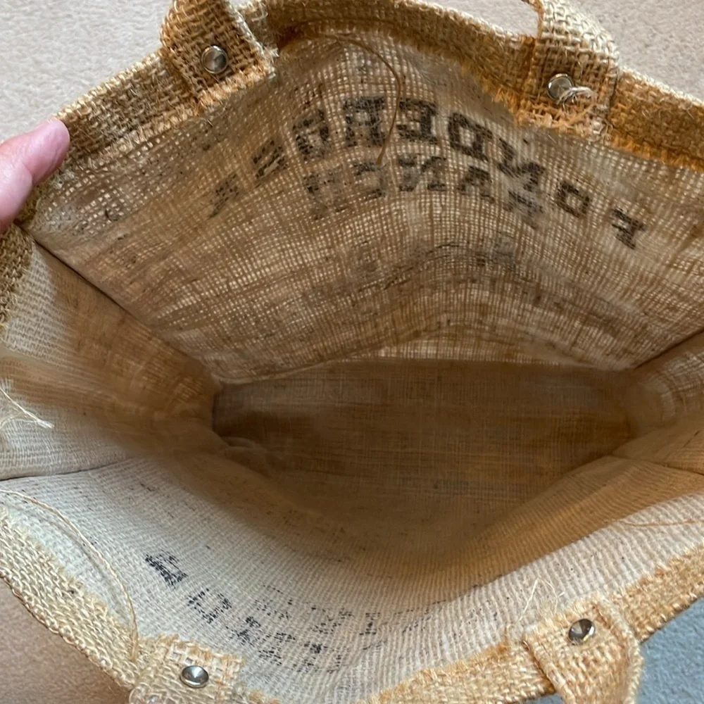 Ponderosa Ranch Lake Tahoe, Nevada burlap tote bag